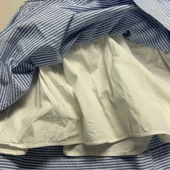 Girls Polo Ralph Lauren Formal Blue Seersucker Spring Or Summer Dress Size 4 - Picture 5 of 5